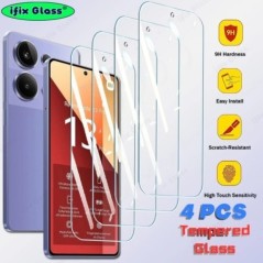 4db edzett üveg Xiaomi Redmi Note 13 12 Pro 13R 13C 12C képernyővédő fólia Redmi Note 13 12 Pro Cover védőüveghez