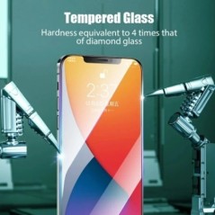 3 DB 9D edzett üveg iPhone 11 Pro Max 12 13 Mini 15 14 Plus képernyővédő fólia iPhone XS MAX X XR 7plus 8 Glass készülékhez