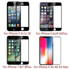 2-5 DB 9D képernyővédő edzett üveg iPhone 15 14 13 12 11 Pro Max védőüveg iPhone X XR XS Max 7 8 14 Plus készülékhez