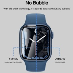 Védőfólia Apple Watchhoz 44mm 45mm 40mm 41mm 42mm 38mm 3D ívelt képernyővédő fólia iwatch series 8 7 SE 6 5 4 9 Ultra 49MM