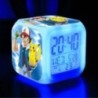 Pokemon Pikachu LED világító riasztók gyerekeknek Hálószoba dekoráció Gyerekek Digitális Glowings Ébresztőóra Asztali dekoráció 