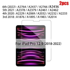 2 db Edzett üveg Ipad Pro 11-hez 12,9 9 10,2 10,5 Air 4 3 2 Tablet képernyővédő fólia Ipad Minihez 6 5 4 3 1 2020 2021 üveghez