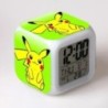 Pokemon Pikachu LED világító riasztók gyerekeknek Hálószoba dekoráció Gyerekek Digitális Glowings Ébresztőóra Asztali dekoráció 