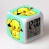 Pokemon Pikachu LED világító riasztók gyerekeknek Hálószoba dekoráció Gyerekek Digitális Glowings Ébresztőóra Asztali dekoráció 