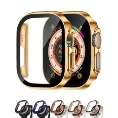 Képernyővédő fólia Apple Watch Case Ultra 2 49mm tartozékokhoz Borító Edzett üveg iWatch series 9 8 SE 7 4 45mm 41mm 44mm 40mm