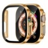 Képernyővédő fólia Apple Watch Case Ultra 2 49mm tartozékokhoz Borító Edzett üveg iWatch series 9 8 SE 7 4 45mm 41mm 44mm 40mm