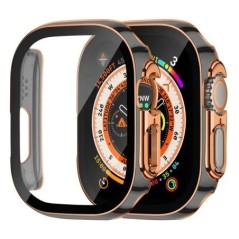 Képernyővédő fólia Apple Watch Case Ultra 2 49mm tartozékokhoz Borító Edzett üveg iWatch series 9 8 SE 7 4 45mm 41mm 44mm 40mm