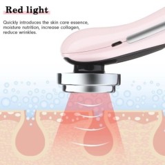 EMS Arcmasszírozó LED Fényterápia Sonic Ion Vibrációs Bőrfeszesítő Arc Lifting Anti Wrinkle Beauty Device Bőrápoló eszköz