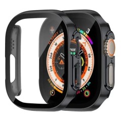 Képernyővédő fólia Apple Watch Case Ultra 2 49mm tartozékokhoz Borító Edzett üveg iWatch series 9 8 SE 7 4 45mm 41mm 44mm 40mm