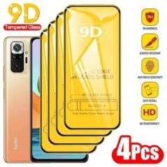 4 DB 9D edzett üveg Redmi Note 11 10 Pro 10C 12C 11S 10S 9T 9S 9A 9C 8T 8A képernyővédő fólia XiaoMi 12T 9T 10T 11T Pro készülék