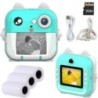 Kids Camera Instant Print Photo Mini Digitális Videokamera Gyerekeknek Zéró tinta Nyomtatási Papírral 32G TF kártya Oktatási ját