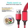 Lovebay 3 az 1-ben USB gyorstöltő kábel C típusú Micro IOS multi töltőkábel iPhone Huawei Samsung nylon fonott kábelhez