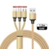 Lovebay 3 az 1-ben USB gyorstöltő kábel C típusú Micro IOS multi töltőkábel iPhone Huawei Samsung nylon fonott kábelhez