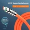 120 W 6A 3 az 1-ben gyorstöltő C típusú kábel Micro USB iPhone töltőkábel Samsung Huawei Xiaomi telefontöltőhöz USB kábel