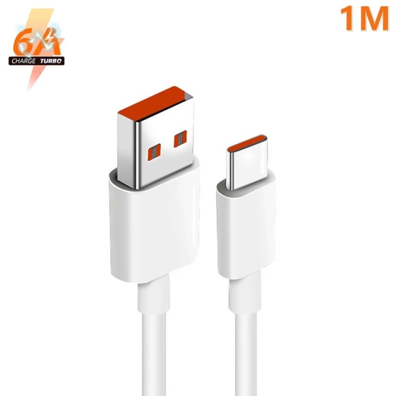 Eredeti Xiaomi 6A USB Type C kábel töltő 120w Turbo Tipo gyorstöltés Mi 13 12 11 10 Pro ultra Poco x3 Redmi Note K50 40