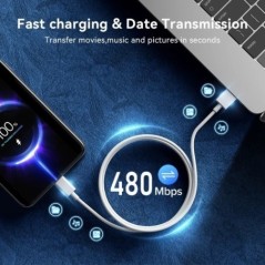 Eredeti Xiaomi 6A USB Type C kábel töltő 120w Turbo Tipo gyorstöltés Mi 13 12 11 10 Pro ultra Poco x3 Redmi Note K50 40