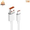 Eredeti Xiaomi 6A USB Type C kábel töltő 120w Turbo Tipo gyorstöltés Mi 13 12 11 10 Pro ultra Poco x3 Redmi Note K50 40
