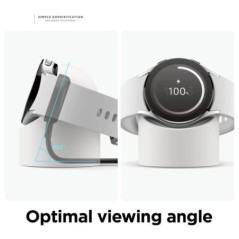 Kompatibilis a Samsung Galaxy Watch 5 töltőállvánnyal 40 44 46mm Galaxy Watch3 4 5 Pro Charger szilikon állvánnyal 45mm