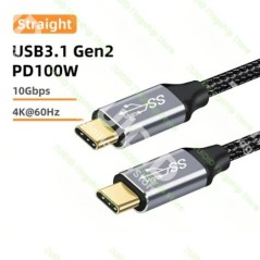 USB C 3.1 Gen2 10Gbps hosszabbítókábel C-C típusú PD 100W QC4.0 3.0 5A gyorstöltő kábel MacBook Pro 4k 60Hz videokábelhez