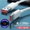 120 W-os töltőkábel USB Type C 6A Xiaomi Mix4 Mix Fold 10 11 Ultra Redmi Note 9 10 Pro K40 Poco X3 F3 GT Alpha 50W-hoz