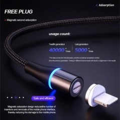 5A mágneses USB Type C kábel SFC Huaweihez 3A gyorstöltés iPhone Xiaomi Samsung OPPO Microusb mágneses USB kábel androidhoz