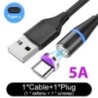 5A mágneses USB Type C kábel SFC Huaweihez 3A gyorstöltés iPhone Xiaomi Samsung OPPO Microusb mágneses USB kábel androidhoz