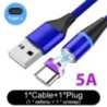 5A mágneses USB Type C kábel SFC Huaweihez 3A gyorstöltés iPhone Xiaomi Samsung OPPO Microusb mágneses USB kábel androidhoz