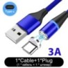 5A mágneses USB Type C kábel SFC Huaweihez 3A gyorstöltés iPhone Xiaomi Samsung OPPO Microusb mágneses USB kábel androidhoz