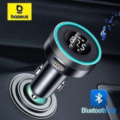 Baseus FM adó modulátor autós vezeték nélküli Bluetooth 5.0 USB gyorstöltő Auto Aux rádió Mp3 lejátszó zene kihangosító autós ké