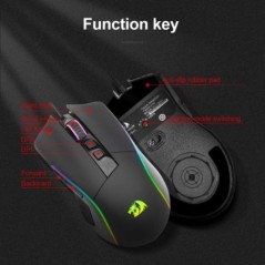 REDRAGON Lonewolf G105 RGB USB vezetékes játékegér 8000 DPI 8 gombos egerek Programozható ergonomikus Számítógépes Laptop PC Gam