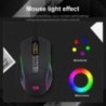 REDRAGON Lonewolf G105 RGB USB vezetékes játékegér 8000 DPI 8 gombos egerek Programozható ergonomikus Számítógépes Laptop PC Gam