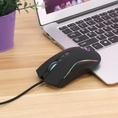 Új vezetékes játék egér gamer 7 gombos 3200DPI LED optikai USB számítógépes egér játék egér egér mause PC számítógépes játékosho