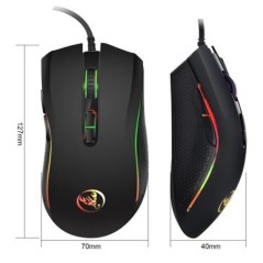 Új vezetékes játék egér gamer 7 gombos 3200DPI LED optikai USB számítógépes egér játék egér egér mause PC számítógépes játékosho