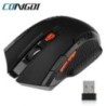 2.4G vezeték nélküli egér 1600DPI optikai egér gamer számítógéphez 6 gombos vezeték nélküli egér USB vevővel PC laptop tartozéko