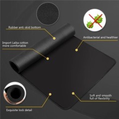 Mousepad Xxl fekete egérpad Ingyenes kiszállítás Hosszú sebességű számítógépes szőnyeg játékterem dekoráció nagy egérpad asztal 