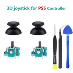 Joystick csere Playstation 5 DualSense PS5 vezérlőhöz csavarhúzó 2K3 Ohm analóg 3D hüvelykujj javító alkatrészkészlet