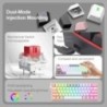 REDRAGON Fizz K617 RGB USB mini mechanikus játék billentyűzet Vezetékes billentyűzet piros kapcsoló 61 Key Gamer számítógéphez P