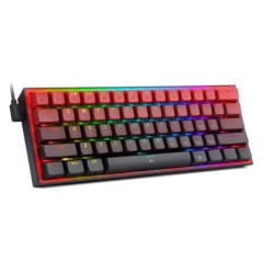 REDRAGON Fizz K617 RGB USB mini mechanikus játék billentyűzet Vezetékes billentyűzet piros kapcsoló 61 Key Gamer számítógéphez P