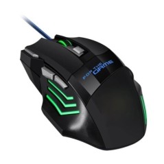 1 PC ITLY Új, nagy sebességű USB játékegér RGB háttérvilágítású, ergonomikus játék egerek 7D esports vezetékes egér laptop PC já