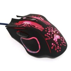 Színes LED számítógépes játék egér Professzionális Ultra-precíz Dota 2 LOL Gamer Mouse Ergonomikus 2400 DPI USB vezetékes egérhe