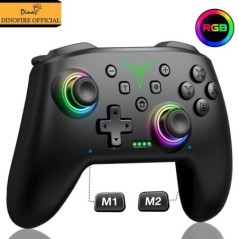 Dinofire vezeték nélküli Bluetooth RGB vezérlő Nintendo Switch/Switch OLED/Switch Lite/PC/Mobile Gamepad többfunkciós joystick s