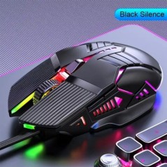 3200DPI Ergonómikus vezetékes játékegér USB egér Gaming RGB Mause Gamer Mouse 6 gombos LED csendes egér PC laptophoz