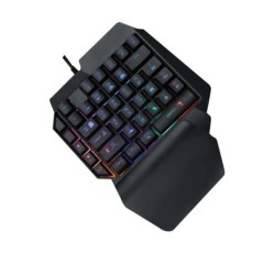 39 gombos mechanikus billentyűzet játék, RGB USB vezetékes egér Gamer billentyűzet háttérvilágítású játékvezérlő Gamer tábla PC 