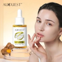 AUQUEST Dark Spot Serum Hialuronsavas fehérítő C-vitaminos arcszérum kurkuma kollagén arcbőrápoló szépségápolás