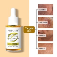 AUQUEST Dark Spot Serum Hialuronsavas fehérítő C-vitaminos arcszérum kurkuma kollagén arcbőrápoló szépségápolás