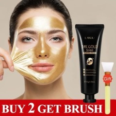 24K Gold Snail Collagen Peel Off Maszk Mitesszerek eltávolítása Akne Ránctalanító Lifting Feszesítő Olaj-Control Pórusok zsugorí