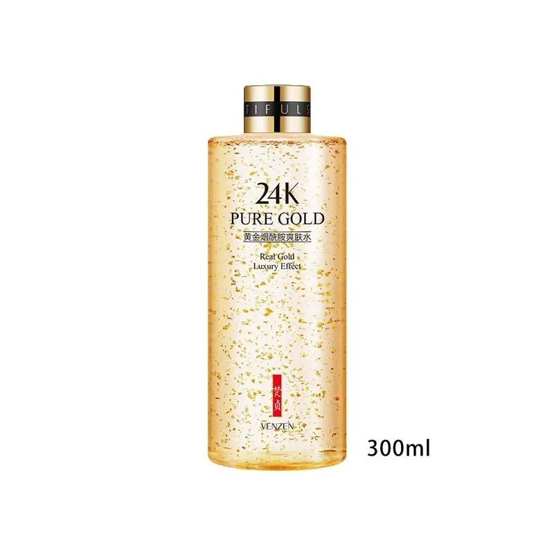 300 ml Arc 24K Arany Nikotinamid Tonik Hidratáló Olaj Szabályozza a Pórusok zsugorítását Öregedésgátló fehérítés Brighten Tone B