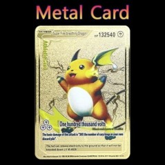 Pokémon 183200 Pont High Hp Charizard Pikachu Mewtwo Gold Black Angol francia fémkártyák Vmax Mega GX játékgyűjtemény kártyák