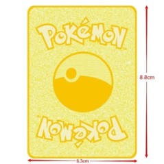 Pokémon 183200 Pont High Hp Charizard Pikachu Mewtwo Gold Black Angol francia fémkártyák Vmax Mega GX játékgyűjtemény kártyák