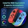 Switch JoyPad Control Joystick Gamepad Dupla motoros vezeték nélküli JoyPad kapcsolóvezérlők RGB fénnyel